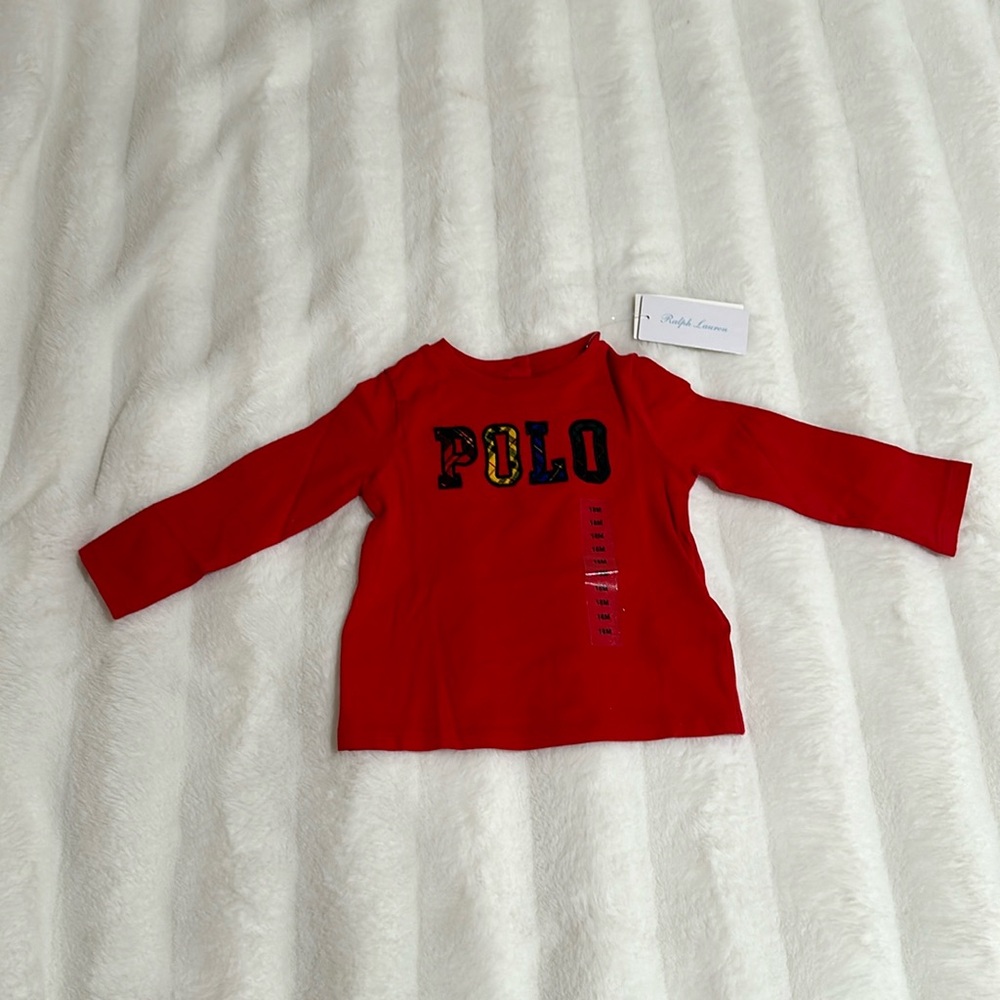 NWT Ralph Lauren Polo 18m long sleeve tee